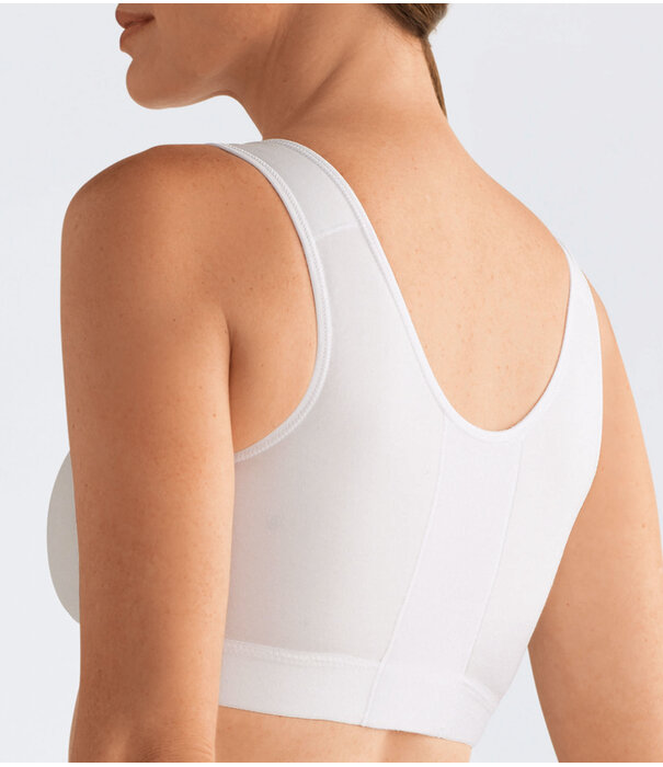 Amoena  Amoena Sarah Medische Compressie‑Bh zonder Beugel met Voorsluiting – Wit of Zwart (A75 t/m E105)