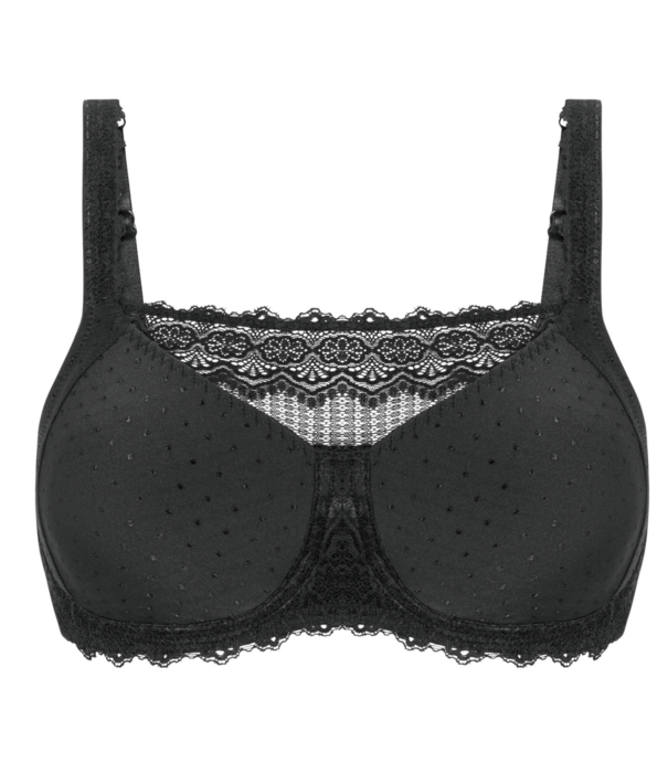 Amoena  Amoena Dana Hooggesloten Prothese Bh zonder Beugel – Comfortabel en Mooi in Wit & Zwart