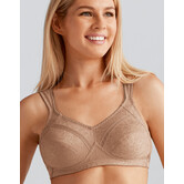 Amoena Nora prothese Bh zonder beugel met hoog katoen gehalte kleur nougat, wit of zwart