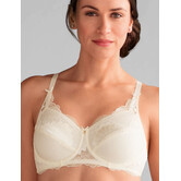 Amoena Aurelie prothese bh met beugel en tweedelige cup in jacquardstof – champagne & zwart