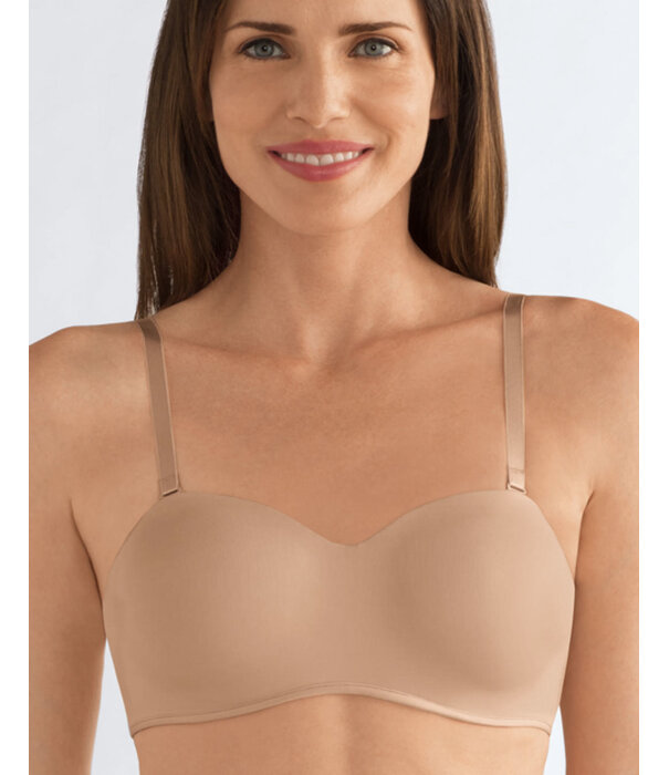Amoena  Amoena Barbara strapless/multiway prothese BH met beugel in zachte sandkleur