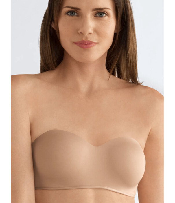 Amoena  Amoena Barbara strapless/multiway prothese BH met beugel in zachte sandkleur