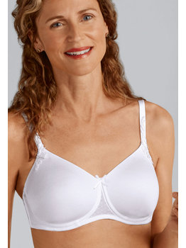 Amoena lingerie Bianca prothese Bh zonder beugel & licht gewicht spacercups kleur wit