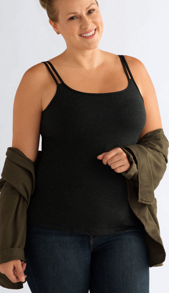 Amoena  Amoena Valletta top zwart – Zachte Modal prothese top zonder beugel – €5 korting vanaf €39,95 en €15 korting vanaf €99,95