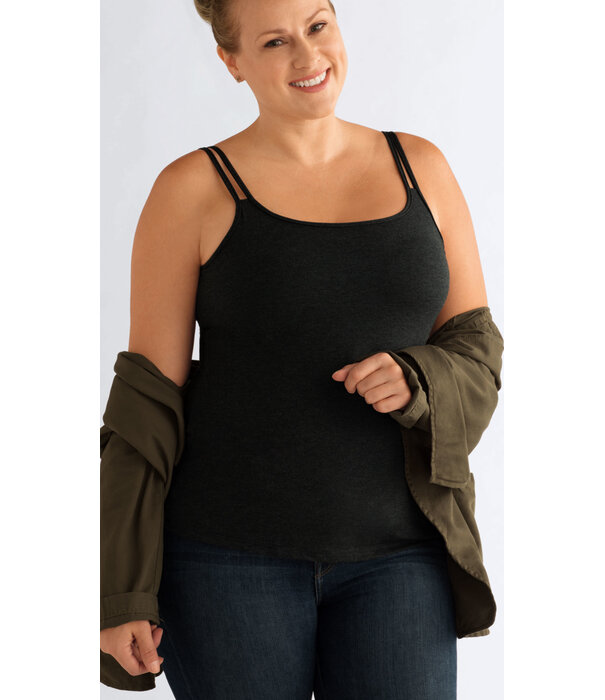 Amoena  Amoena Valletta Top Zwart – Zachte Prothese Top zonder Beugel (36–56)