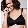 Lara comfort Prothese T-shirt Bh zonder beugel & lichte voorvorm kleur zwart & huid