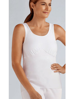 Amoena lingerie Michelle top met drainagevoorziening kleur wit