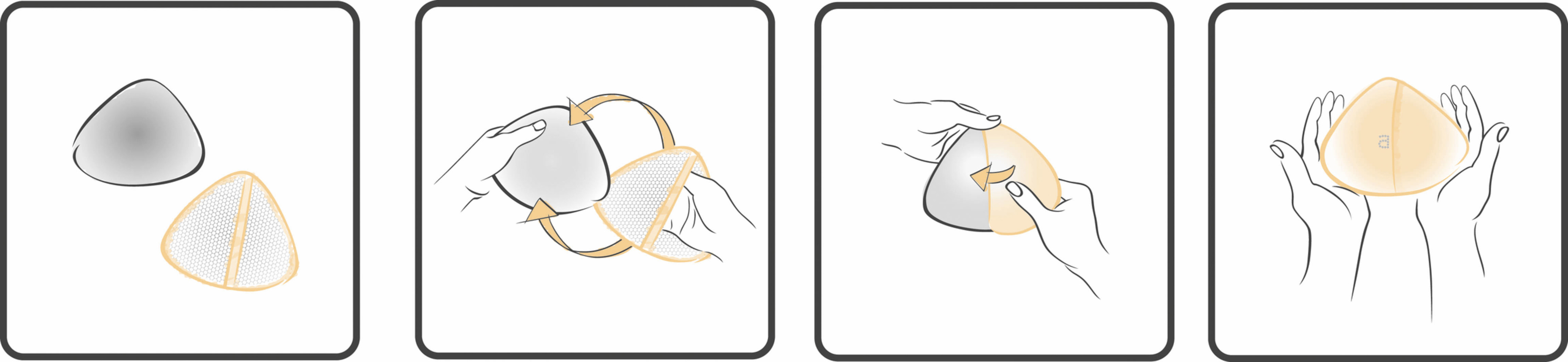 Amoena  Leisure Form comfort+ schuimprothese basis kleur skin