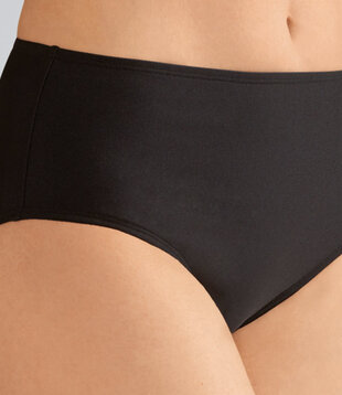 Cayman hoge chloorbestendige bikinislip kleur zwart