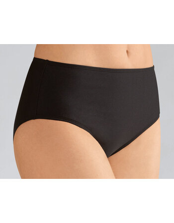 Cayman hoge chloorbestendige bikinislip kleur zwart