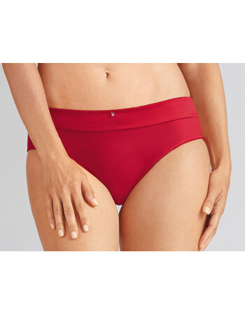 Lara Satin slip kleur terracotta of rood