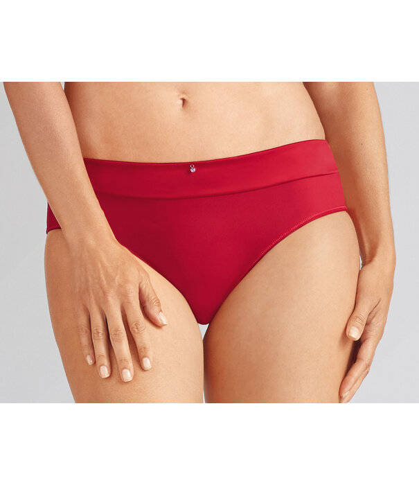 Amoena   Lara Satin slip kleur terracotta of rood