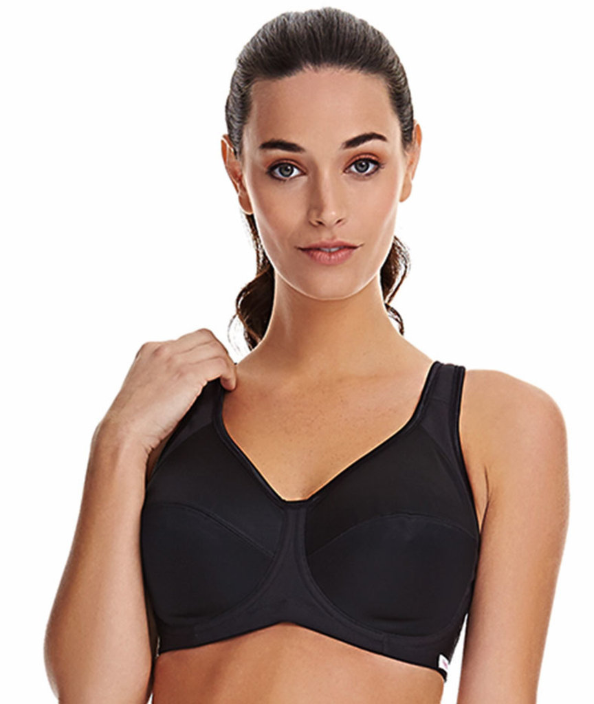 Plaid Mesh Hollow Out Sport bh Push up Stoßfest Sexy Running