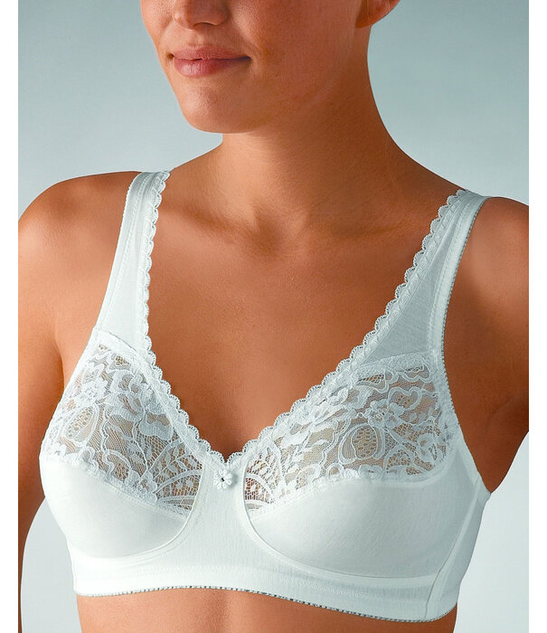 Susa Topsy Plus Bh zonder beugel 90% katoen basis kleur wit