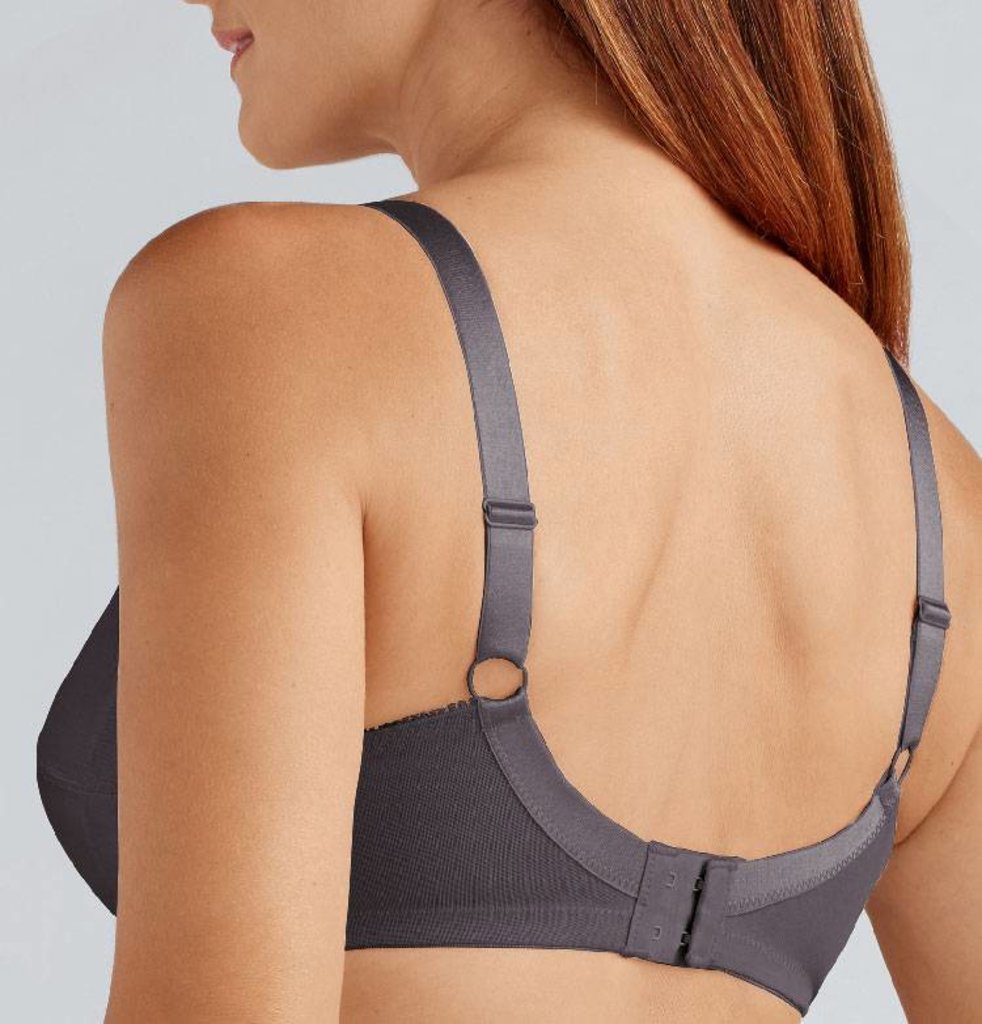 Amoena  Amoena Nancy prothese bh zonder beugel – grijs – met CoolMax® prothesehoesjes – zachte ondersteuning & tijdloos comfort