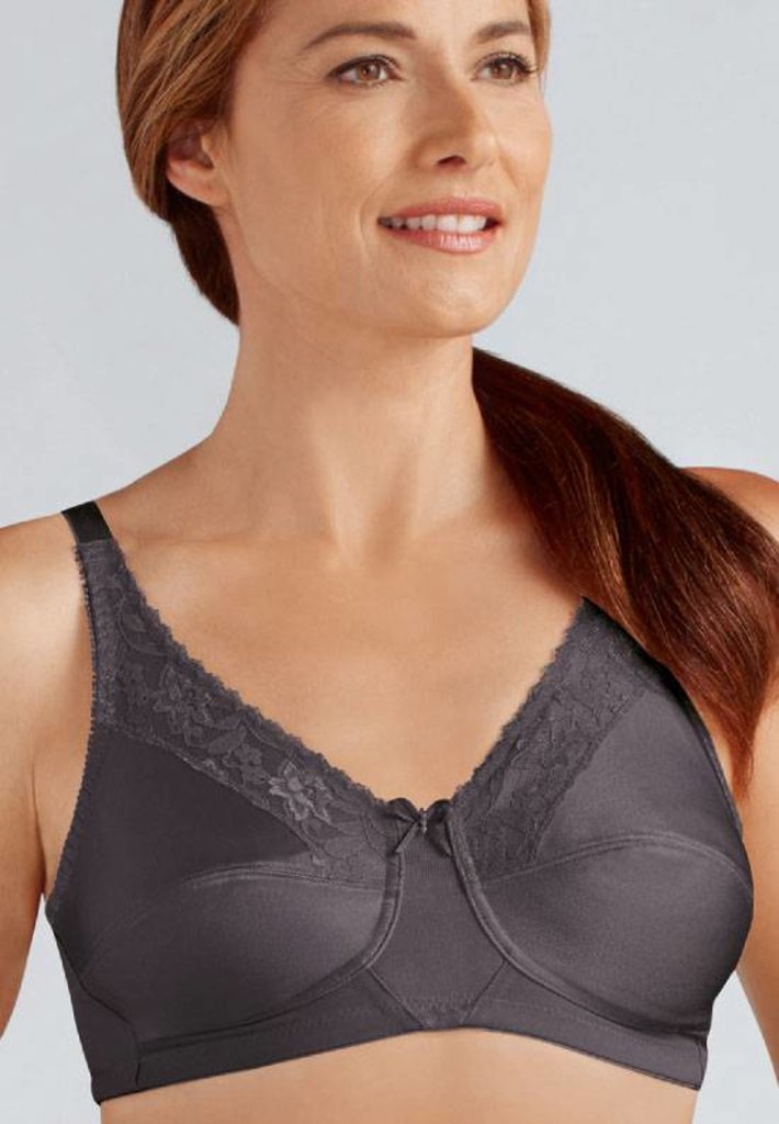 Amoena  Amoena Nancy prothese bh zonder beugel – grijs – met CoolMax® prothesehoesjes – zachte ondersteuning & tijdloos comfort
