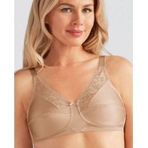 Amoena Nancy prothese bh zonder beugel – light sand – met CoolMax® prothesehoesjes – zachte ondersteuning & tijdloos comfort