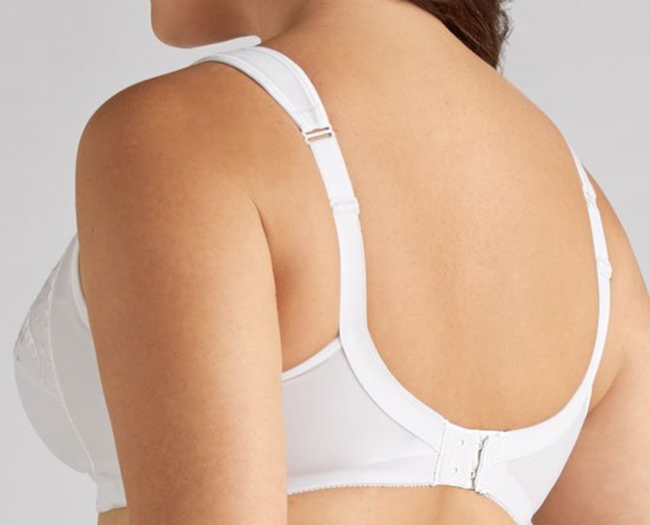 Amoena  Amoena Isadora prothese bh zonder beugel – kleur wit – stevige tweedelige cup, katoenen prothesehoesjes & elegant Paisley‑motief