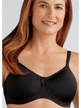 Amoena  Amoena Lara Prothese T‑shirt Bh – Licht Voorgevormd & Glad – Zwart – €5 Korting vanaf €39,95 / €15 vanaf €99,95