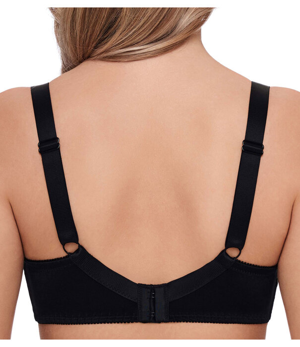 Susa Susa Latina bh zonder beugel – zwart – elastische cups met luxueus borduursel