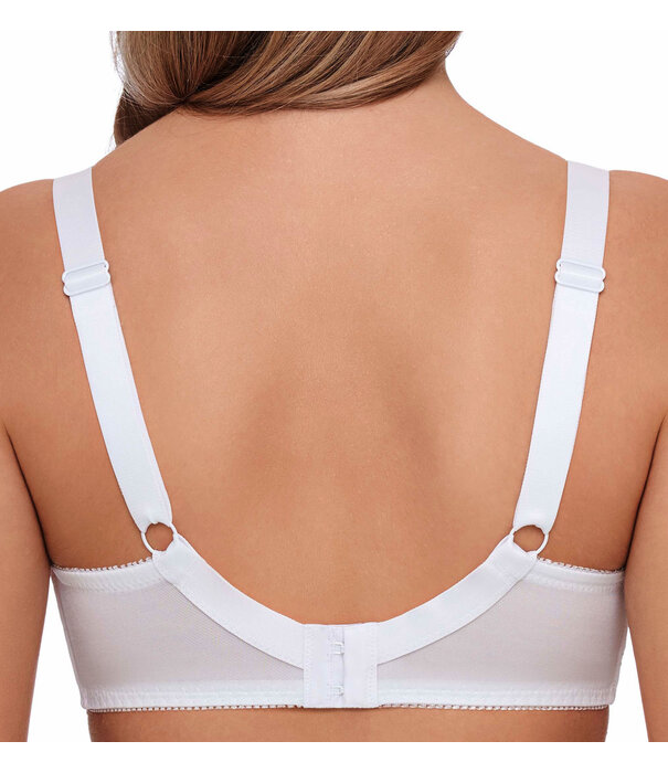 Susa Susa Latina bh zonder beugel – wit – elastische cups met luxueus borduursel