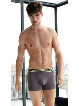 Dim  Stadium cotton stretch boxershortset in zwart & grijs