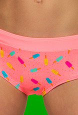 Boobs & Bloomers  Candy halterbikinitop & short kleur pink print ijsjes