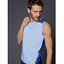 Athletic Tanktop kleur wit met marineblauw mt L of kleur licht blauw mt S & L
