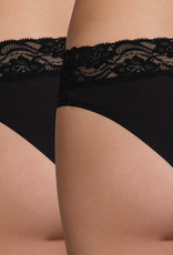 Dim  DIM Slipset 2‑Pack – Cotton Stretch Midi Slip – Wit & Zwart