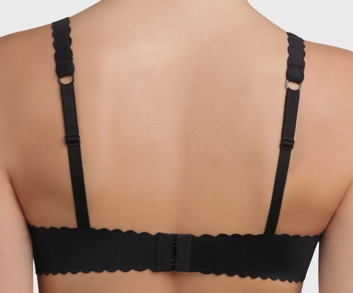 Dim   Body touch naadloze Bh met beugel, kleur zwart, wit, blue lagoon of skin