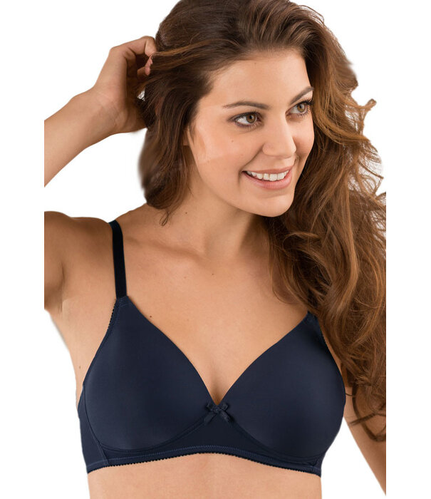 Naturana Naturana Lini Bh zonder beugel & licht voorgevormde cup kleur groen, wit, marineblauw, huid , blue & brique kleur