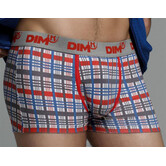 Cotton Stretch boxershortset 1x ruitprint & 1x zwart mt L of XL