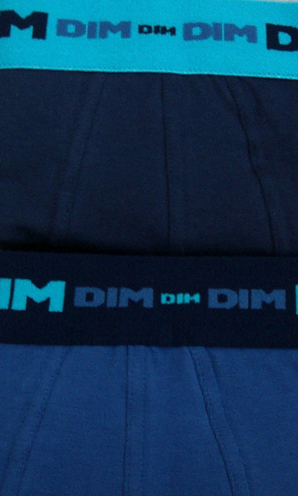 Dim   Rythmics Coton Stretch boxershortset Blue & marineblauw mt XXL