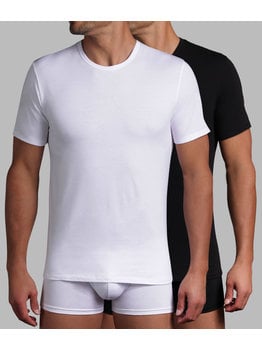 Dim  X-Temp tweedelige shirtset met ronde hals  mt S of M, basis kleur wit of zwart