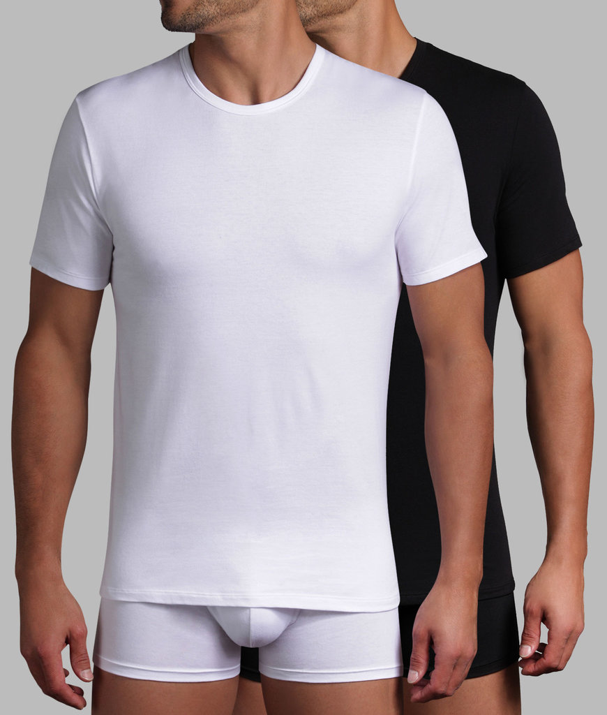 Dim  X-Temp tweedelige shirtset met ronde hals  mt S of M,  basis kleur wit of zwart