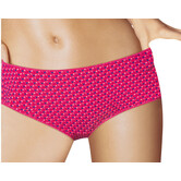 Dim Microfaser Fantasie Boxershortset kleur pink & print of marine & print