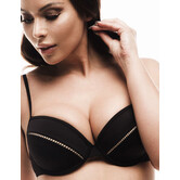 Xana Beach bikinitop met beugel & stevig voorgevormde cup kleur zwart