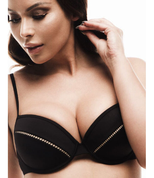 Sapph  Xana Beach bikinitop met beugel & stevig voorgevormde cup kleur zwart