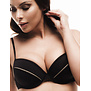 Xana Beach bikinitop met beugel & stevig voorgevormde cup kleur zwart