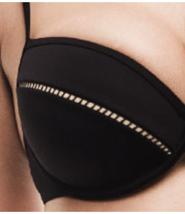 Sapph  Xana Beach bikinitop met beugel & stevig voorgevormde cup kleur zwart