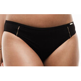 Xana Beach bikinislip kleur zwart de maten L of XL