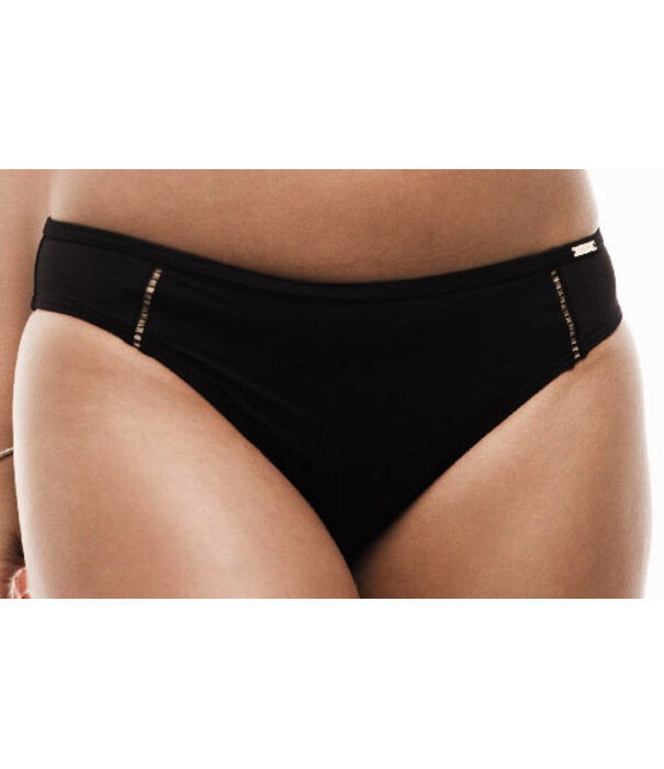 Sapph  Xana Beach bikinislip kleur zwart de maten L of XL