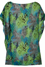 Sapph  Mamita Bay tuniek kleur groen met snakeprint