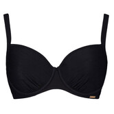 Tioman Island bikinitop met beugel & voorvorm kleur zwart