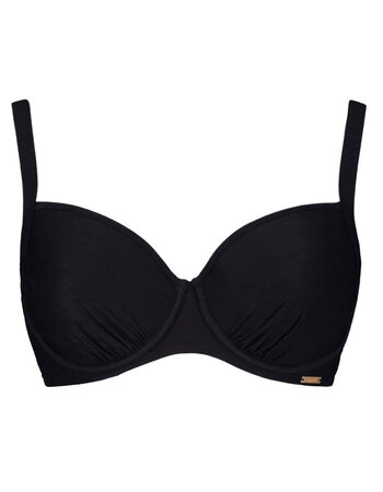 Tioman Island bikinitop met beugel & voorvorm kleur zwart
