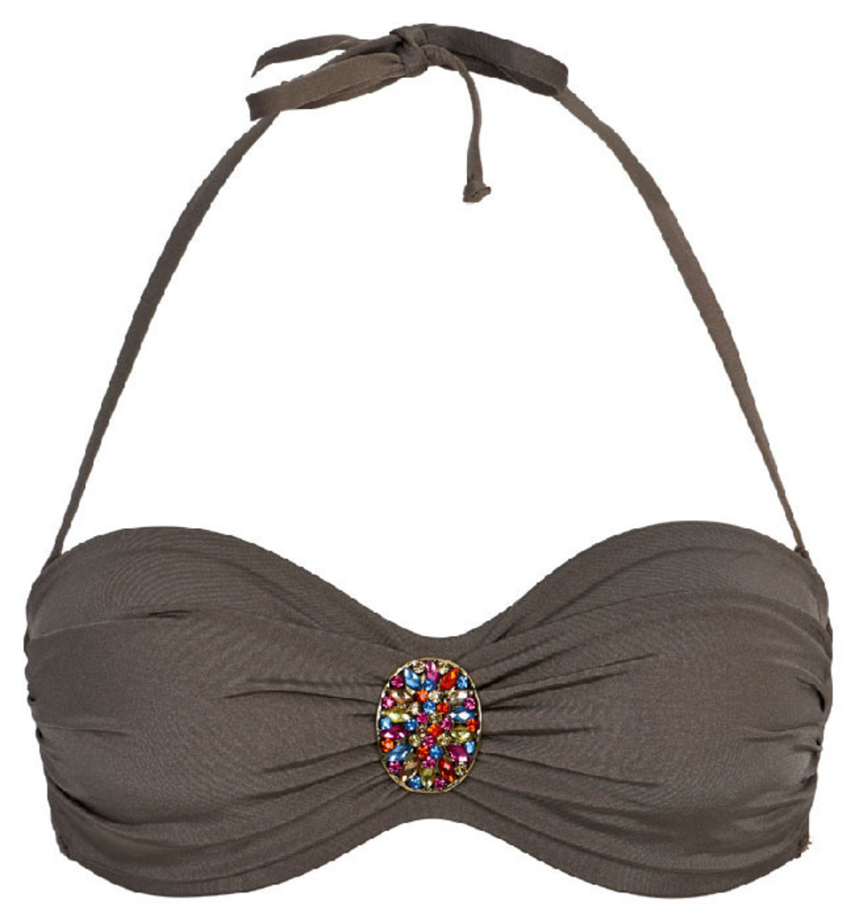 Sapph  Anise bandeau beugel bikinitop & uitneembare onderpadding kleur taupe