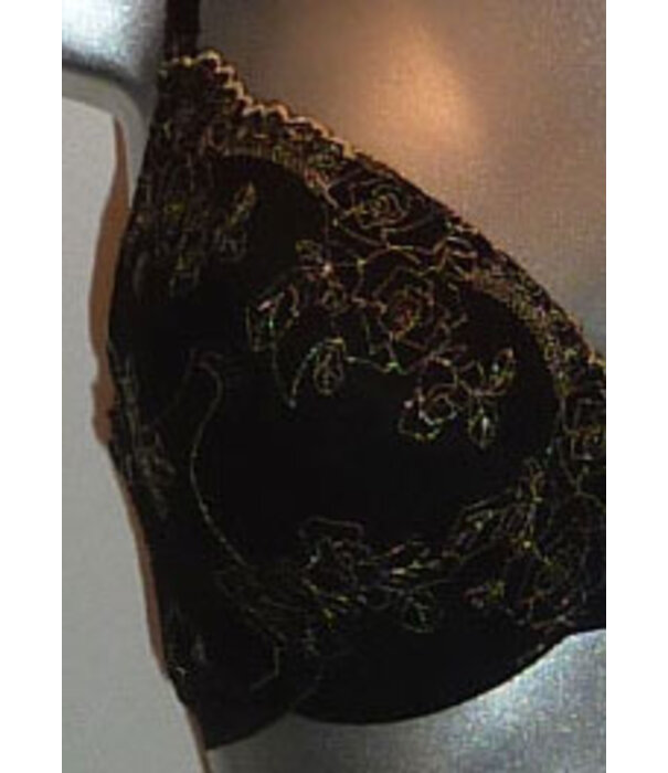 After Eden  Shirin Bh met lichte gelvulling kleur zwart met goudkleurige lurex