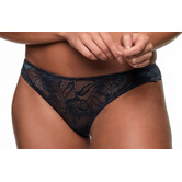 After Eden  Anna heupstring kleur grijs met ingeweven print kleur blue