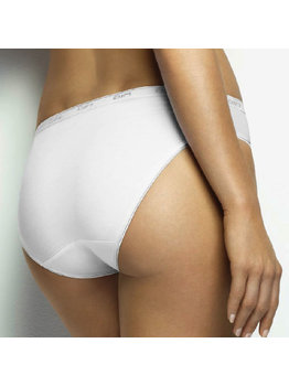 Dim  Dim Bio Cotton tweedelig midi slipset in wit of zwart