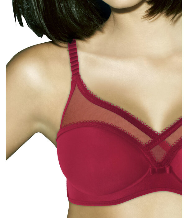 Dim  Dim Osmose Bh zonder beugel & lichte voorvorm, in zwart, rood of champagne